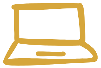 Icon Laptop in Gold